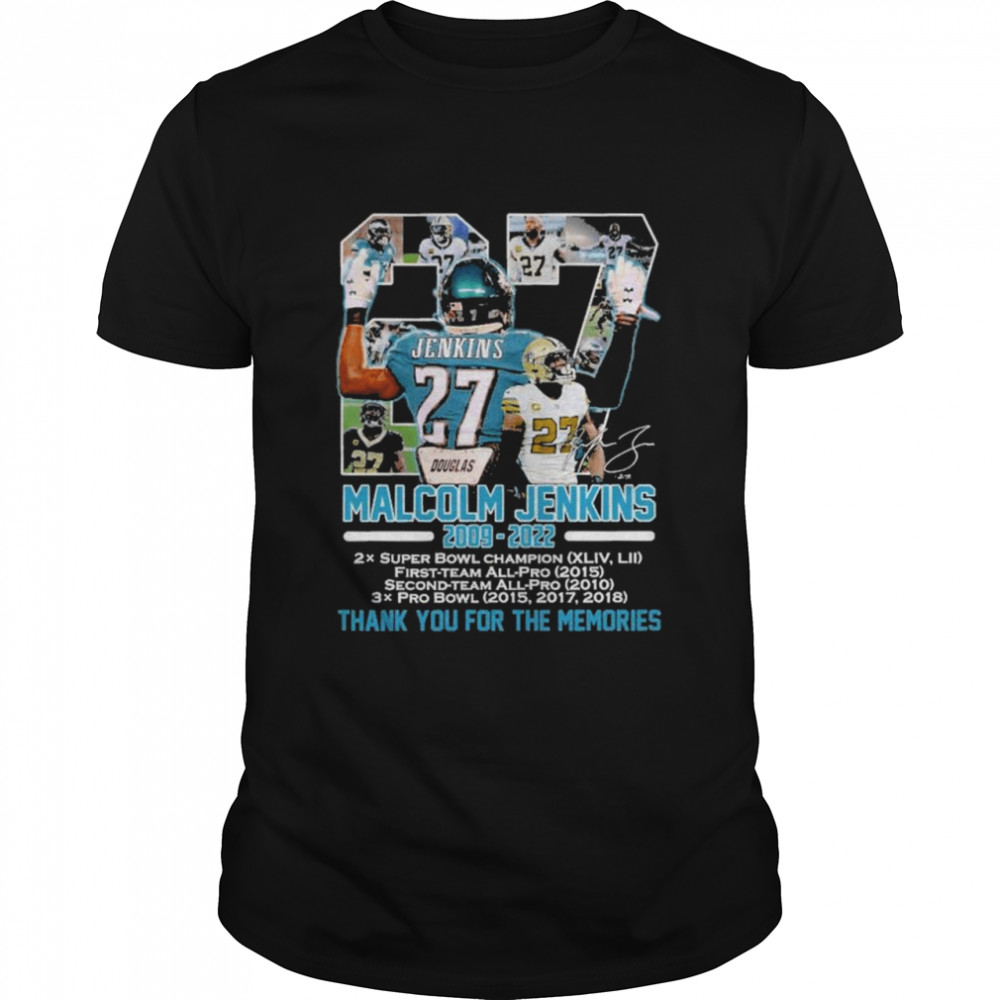 27 Malcolm Jenkins 2009 2022 Thank You For The Memories Shirt