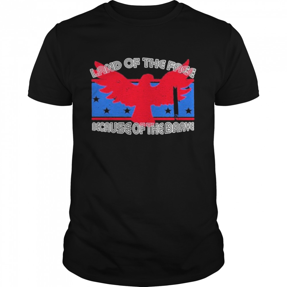 Land of the free because of the brave shirt
