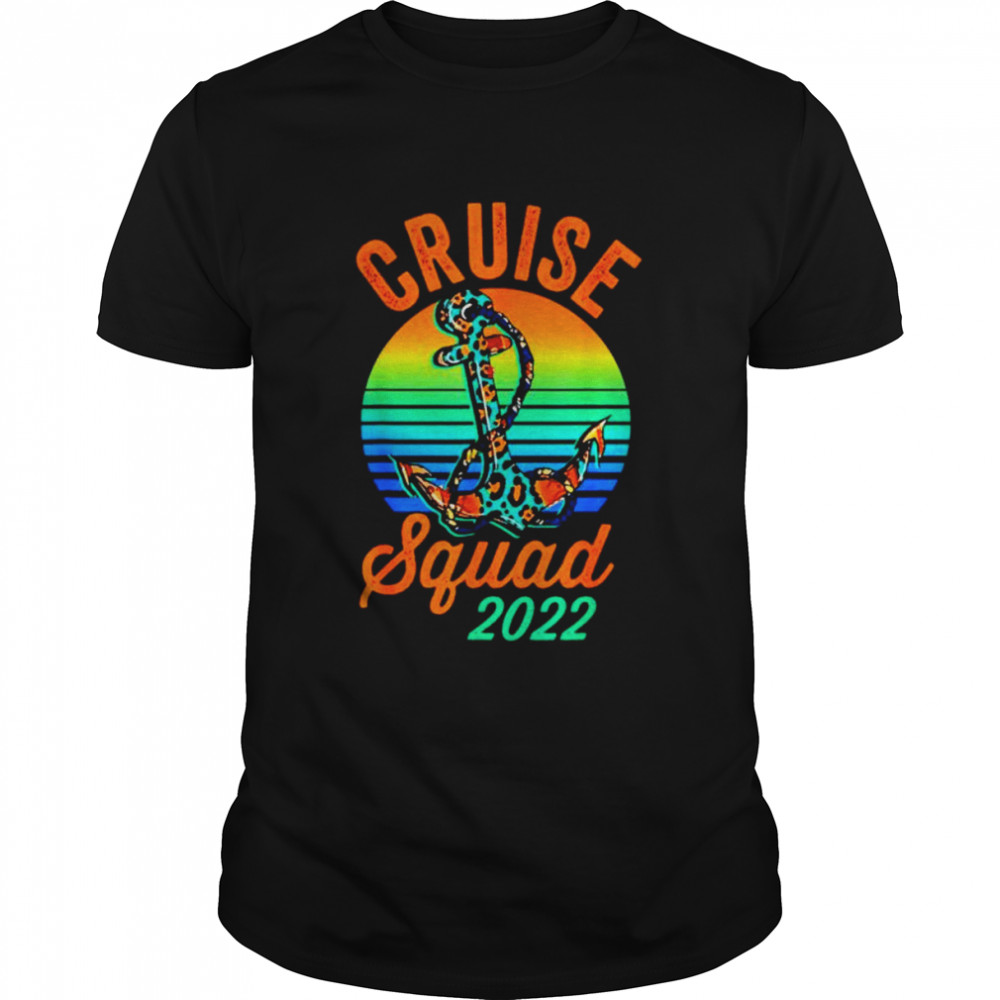 Cruise Squad 2022 Cowhide Leopard Anchor Cruising shirt