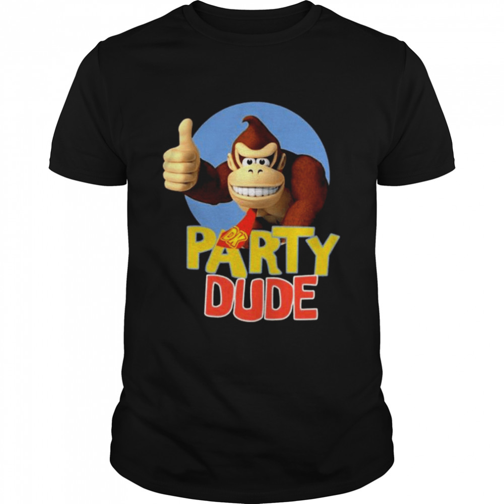 Donkey kong party dude shirt
