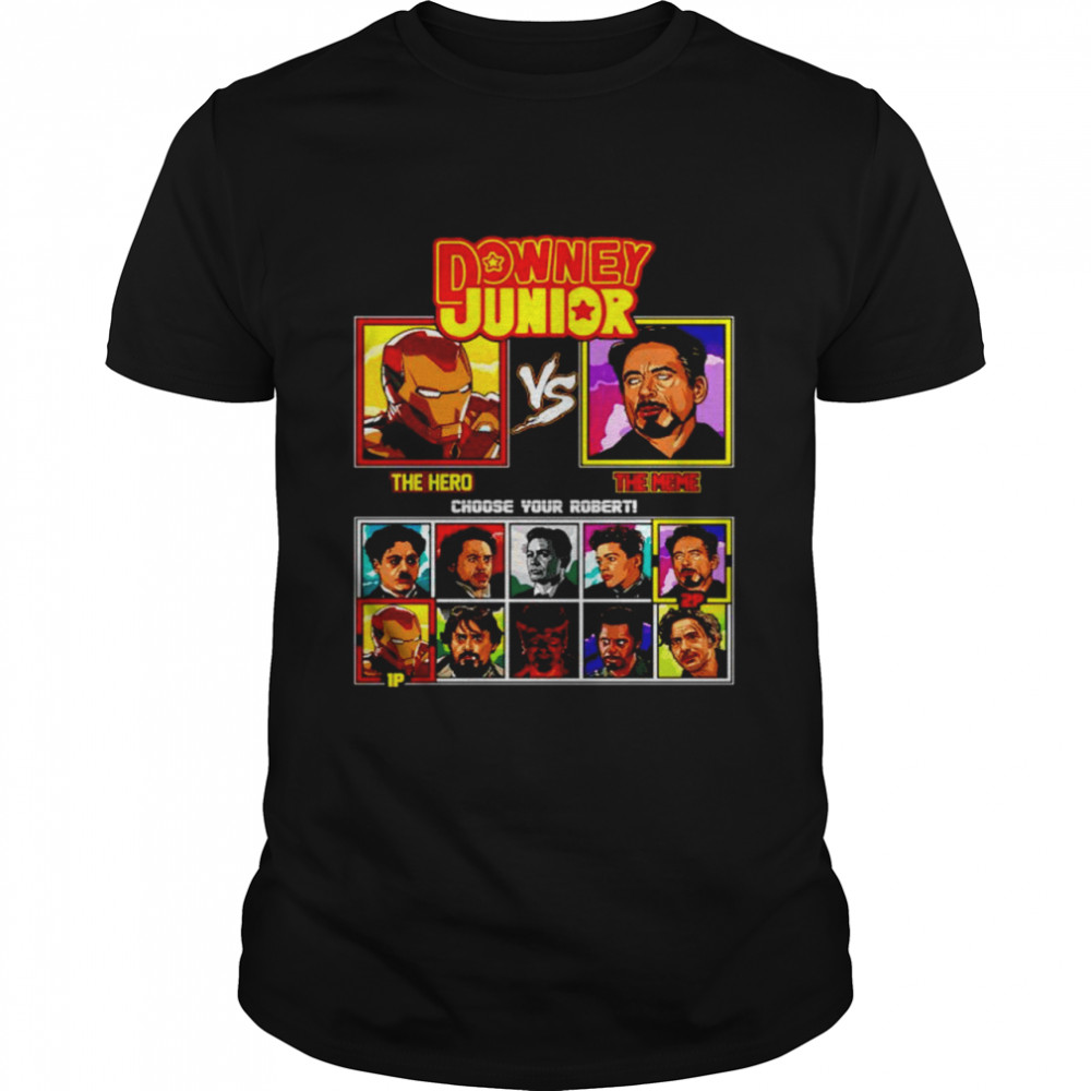 Robert Downey Jr. Vs Iron Man Fighter shirt Classic Men's T-shirt