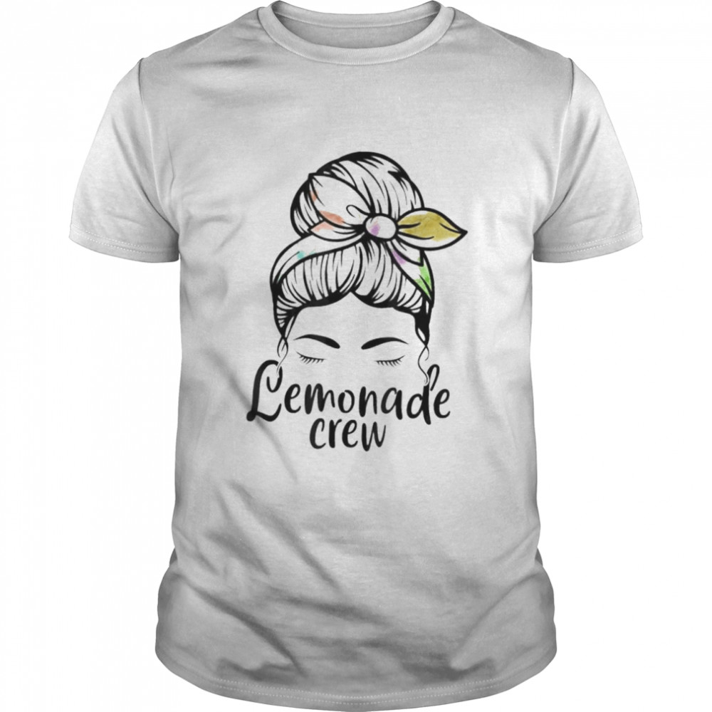 Lemonade stand crew lemon juice mom life messy bun bundle shirt