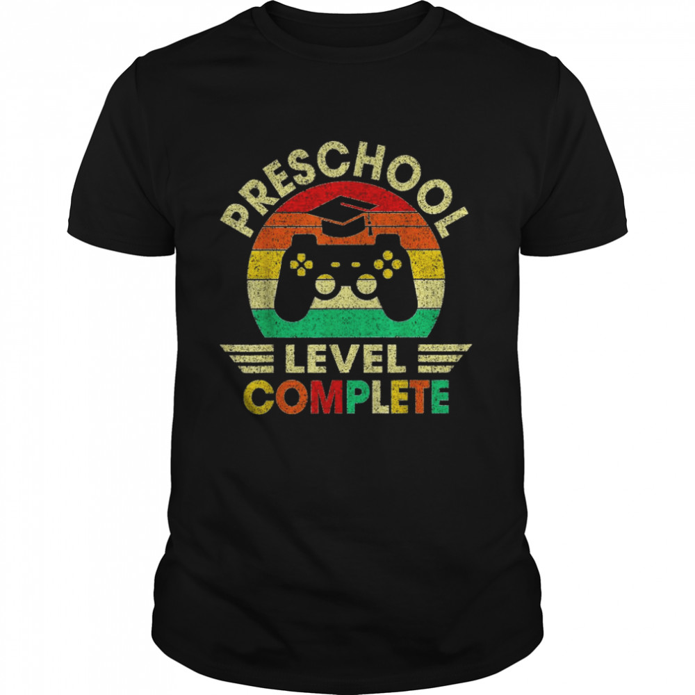 PreSchool Level Complete Video Games Graduation Boy Shirt