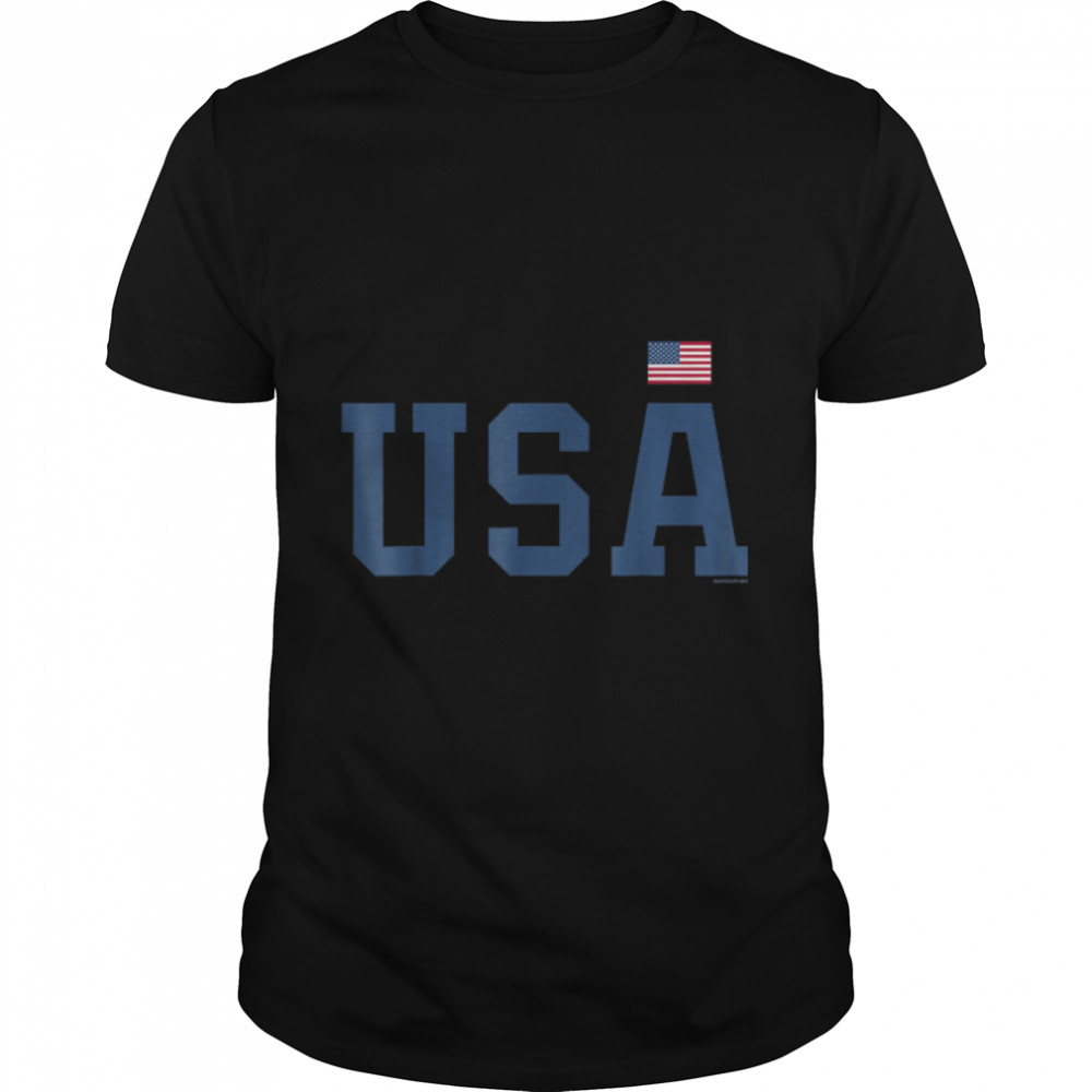 USA Women Men Patriotic American Flag 4th of July T-Shirt B09ZDR6YKV