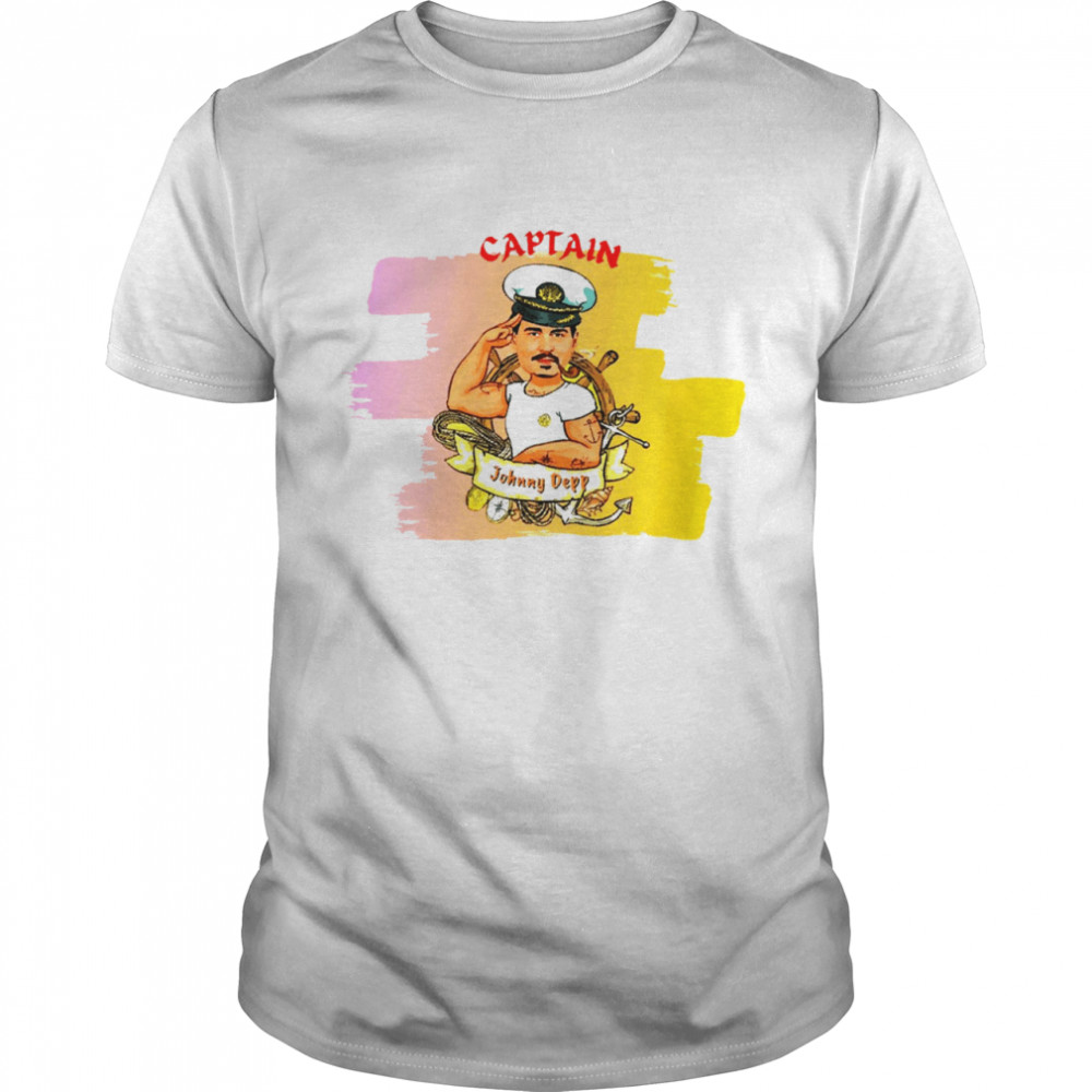 Captain Johnny Depp Cartoon shirt