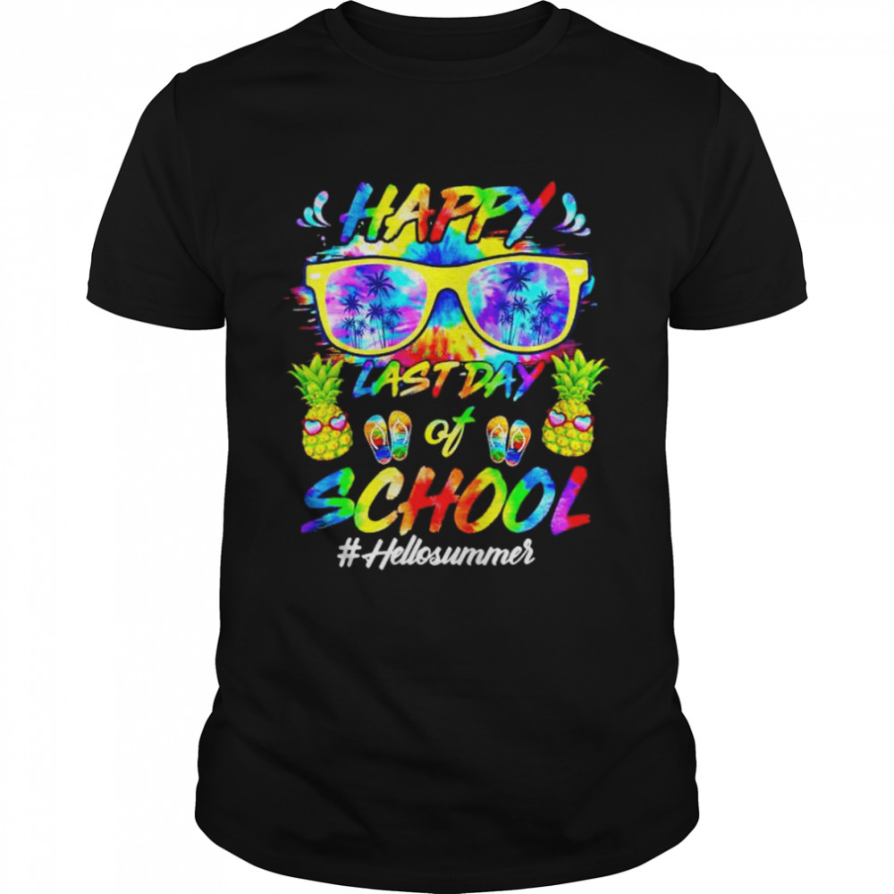 happy last day of school hello summer students and teachers shirt