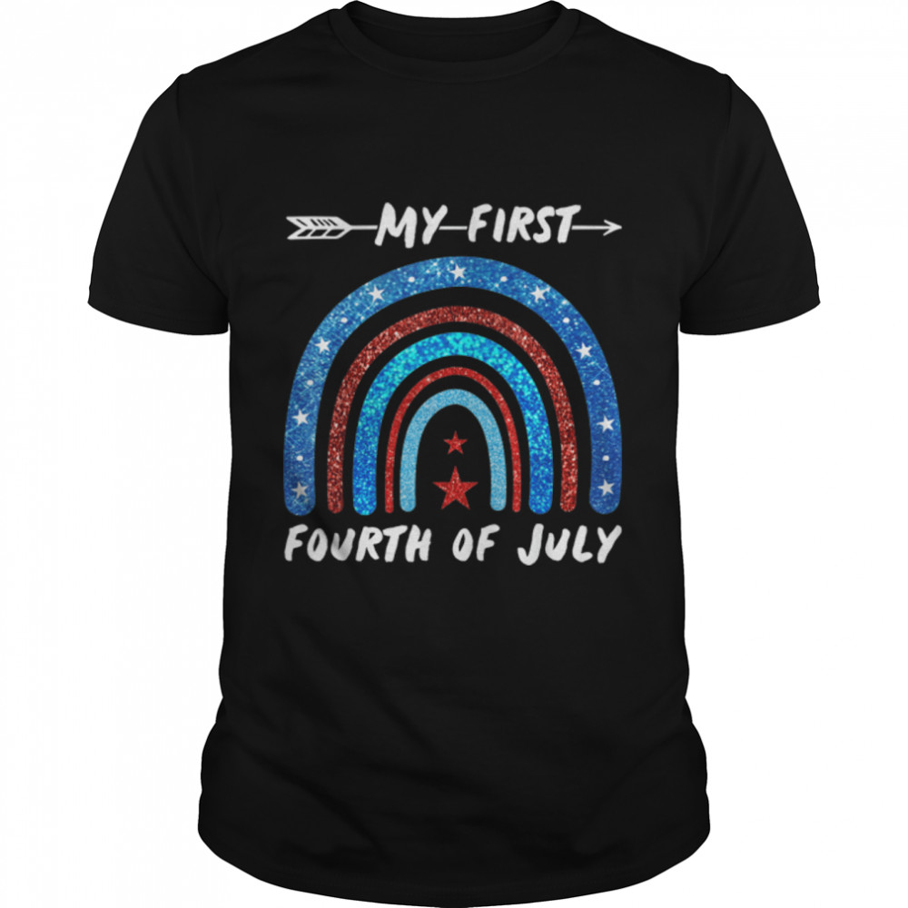 My First Fourth of July Patriotic T-Shirt B09ZDZD4ZG