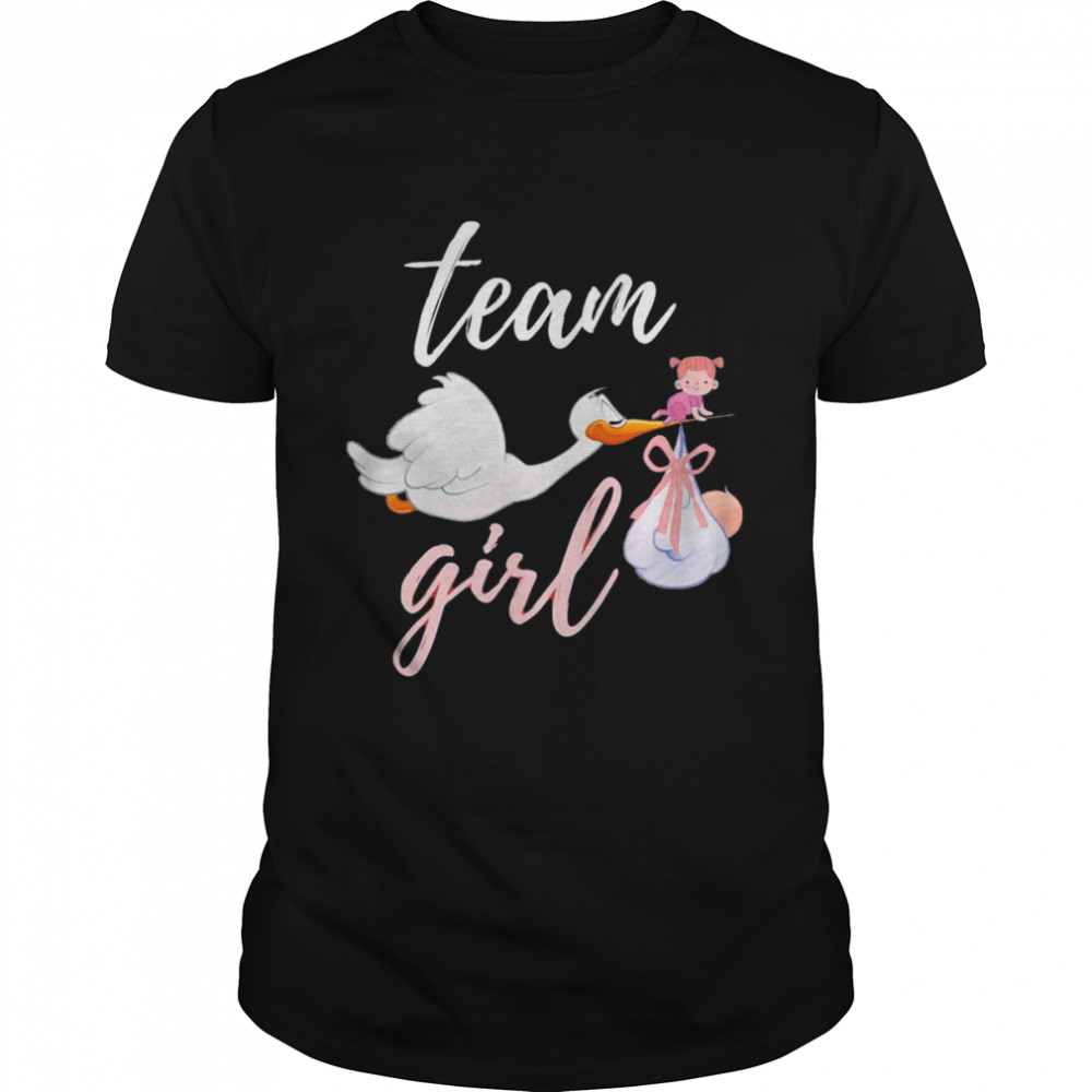 Team Girl Bird Gender Reveal Party Shirt