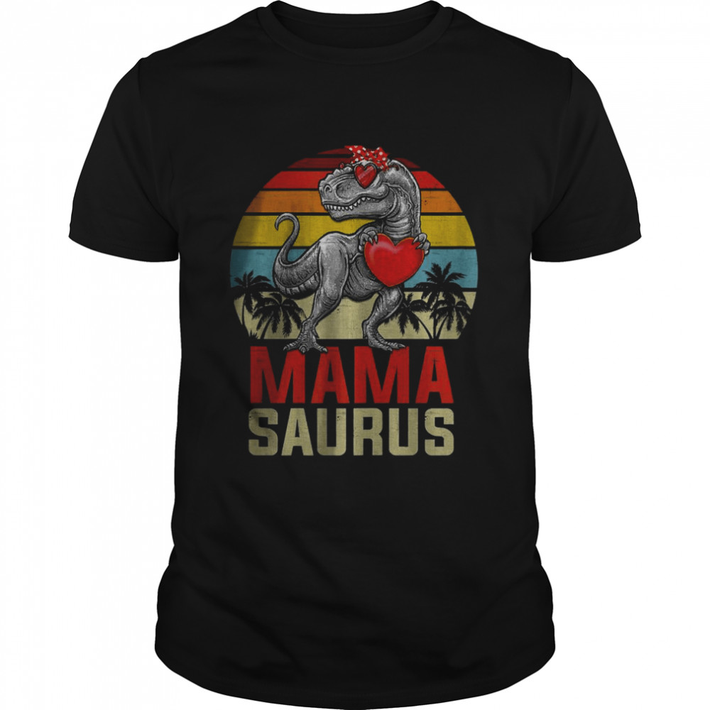 Womens Mamasaurus T Rex Dinosaur Mom Saurus Family Matching Women T-Shirt