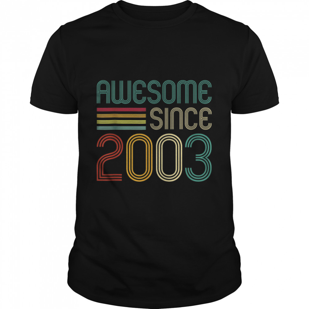 Awesome Since 2003 19Th Birthday Retro T-Shirt B09Zkvwdnl