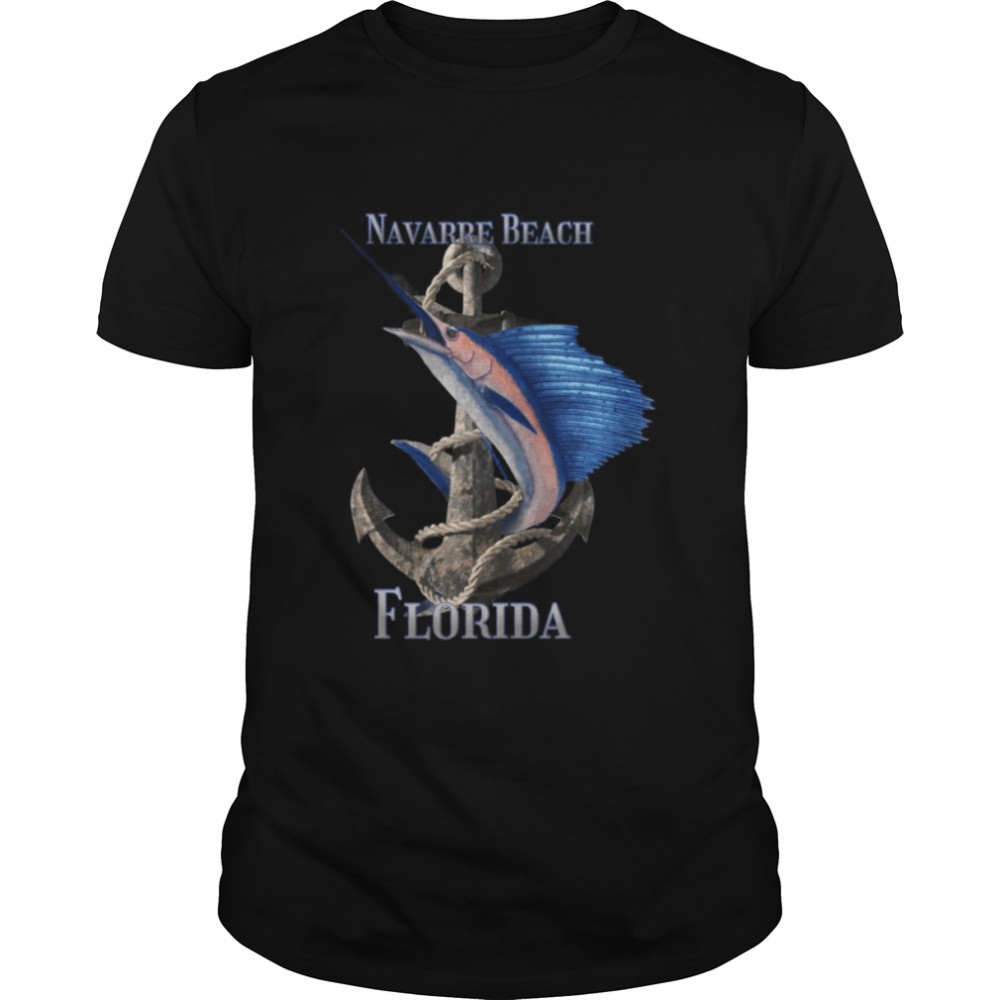 Navarre Beach Florida Swordfish Marlin Ocean Fishing Shirt