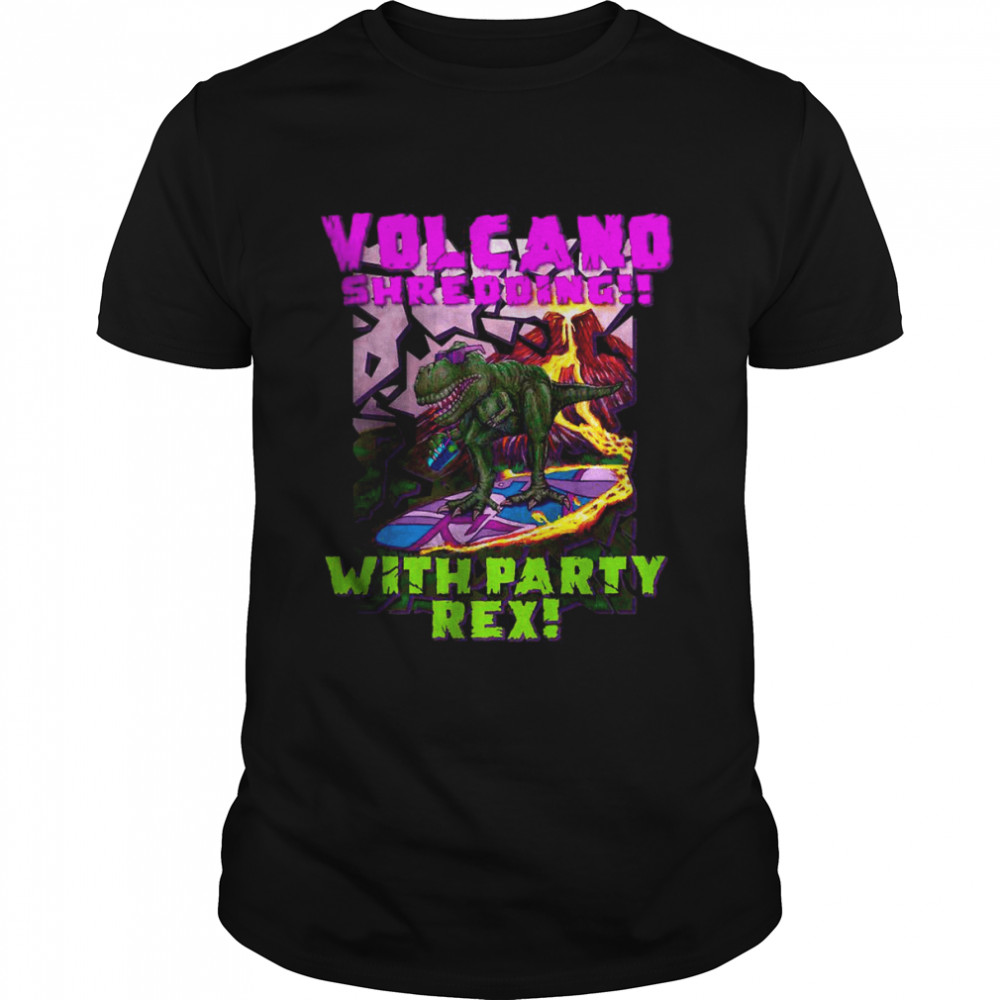 Volcano Surfing Party Rex T-Shirt