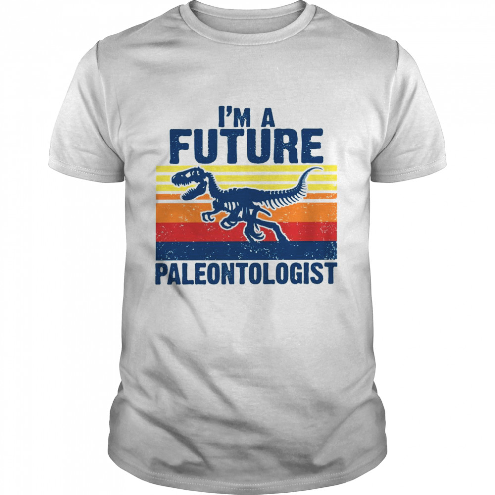 I’m a Future Paleontologist Vintage Paleontology Dinosaurier Langarmshirt Shirt
