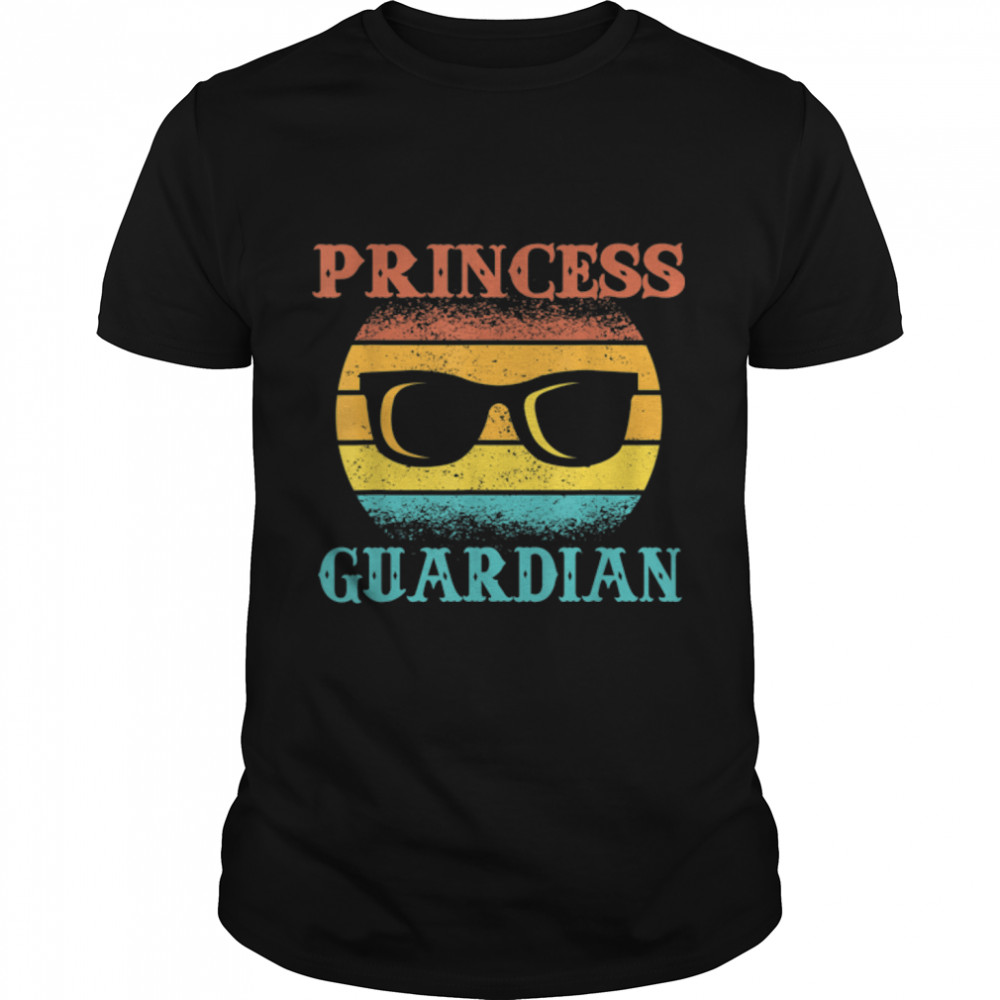 Mens Funny Tee For Fathers Day Princess Guardian Of Daughters T-Shirt B09Zl24Hp4