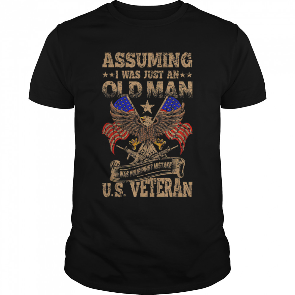 U.s. Veteran Usa Flag Eagle Retired Soldier T-Shirt B09Zp2Lbhy