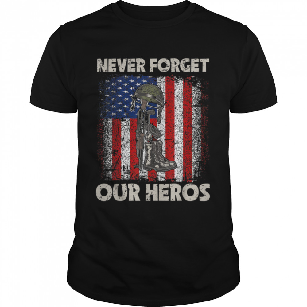 Veteran Soldier U.s. Flag Vintage T-Shirt B09Znp56Sq