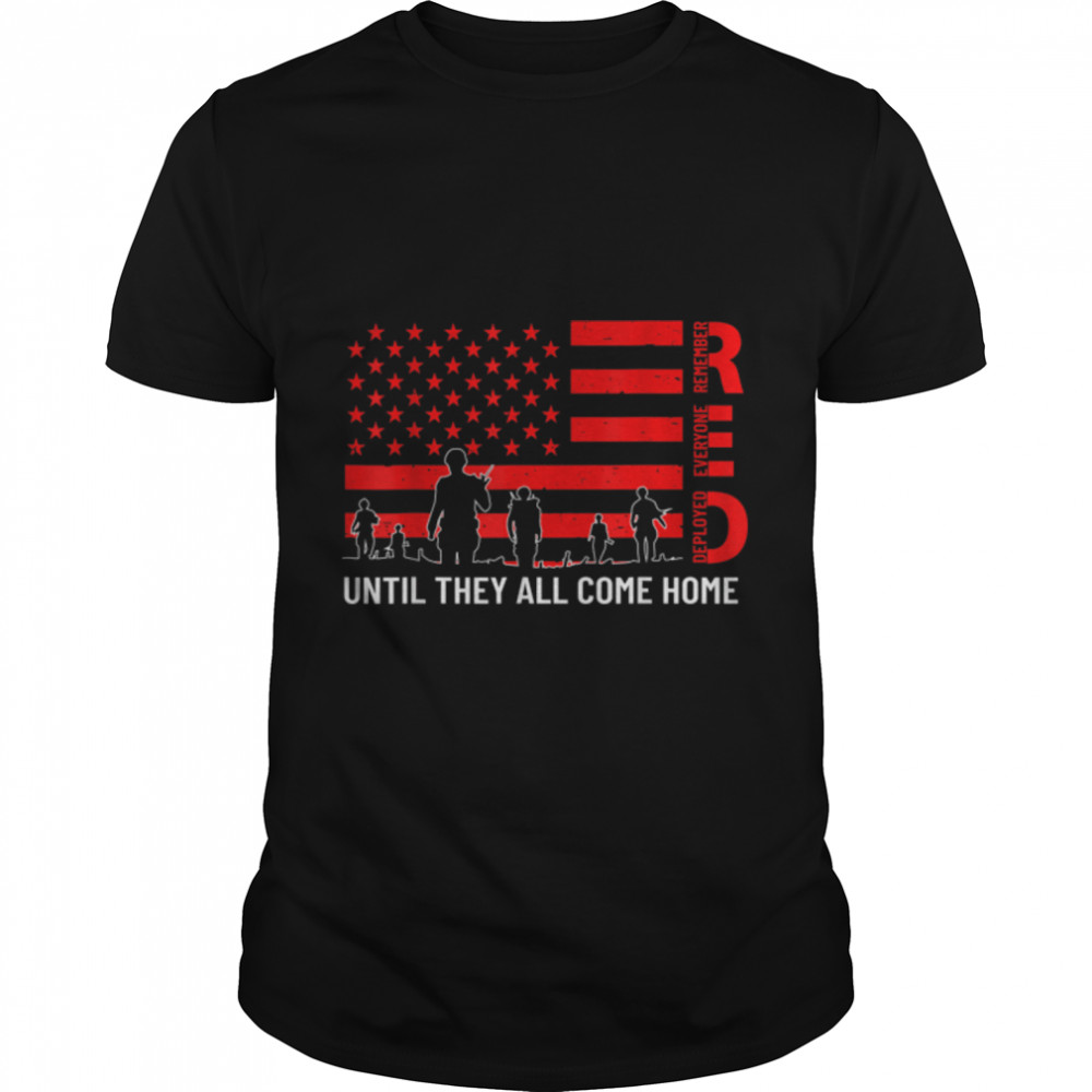 Veteran Soldier USA Flag T-Shirt B09ZP91X3Q