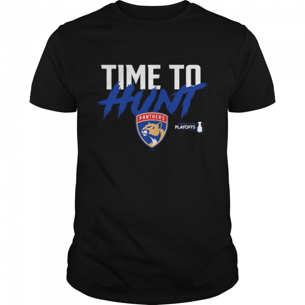 Florida Panthers 2022 Stanley Cup Playoffs Slogan Time To Hunt shirt Classic Men's T-shirt