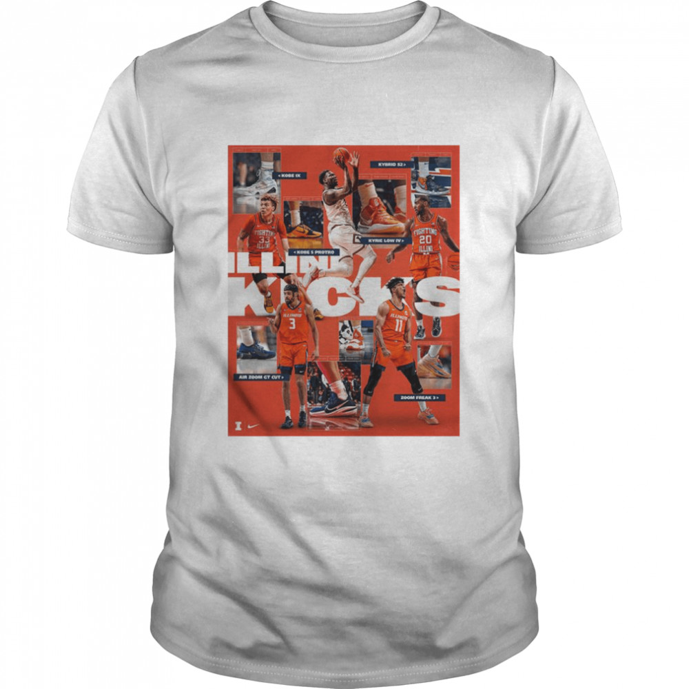 Illinois Basketball Illini Kicks shirt