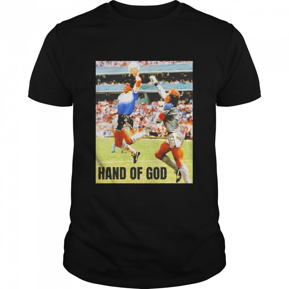 Maradona Hand Of God shirt