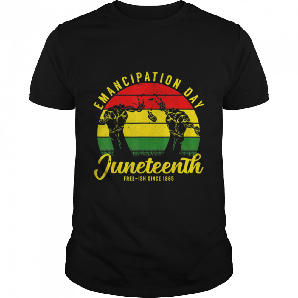 Juneteenth Black King Emancipation Day Melanin Black Pride T-Shirt B09Ztv81Yv