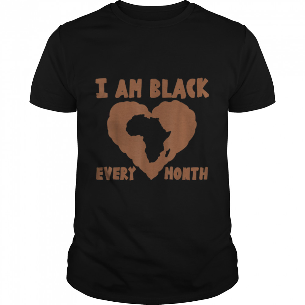 Juneteenth Graphic Colors To Wear In Month African Map Heart T-Shirt B09Zttnfbk
