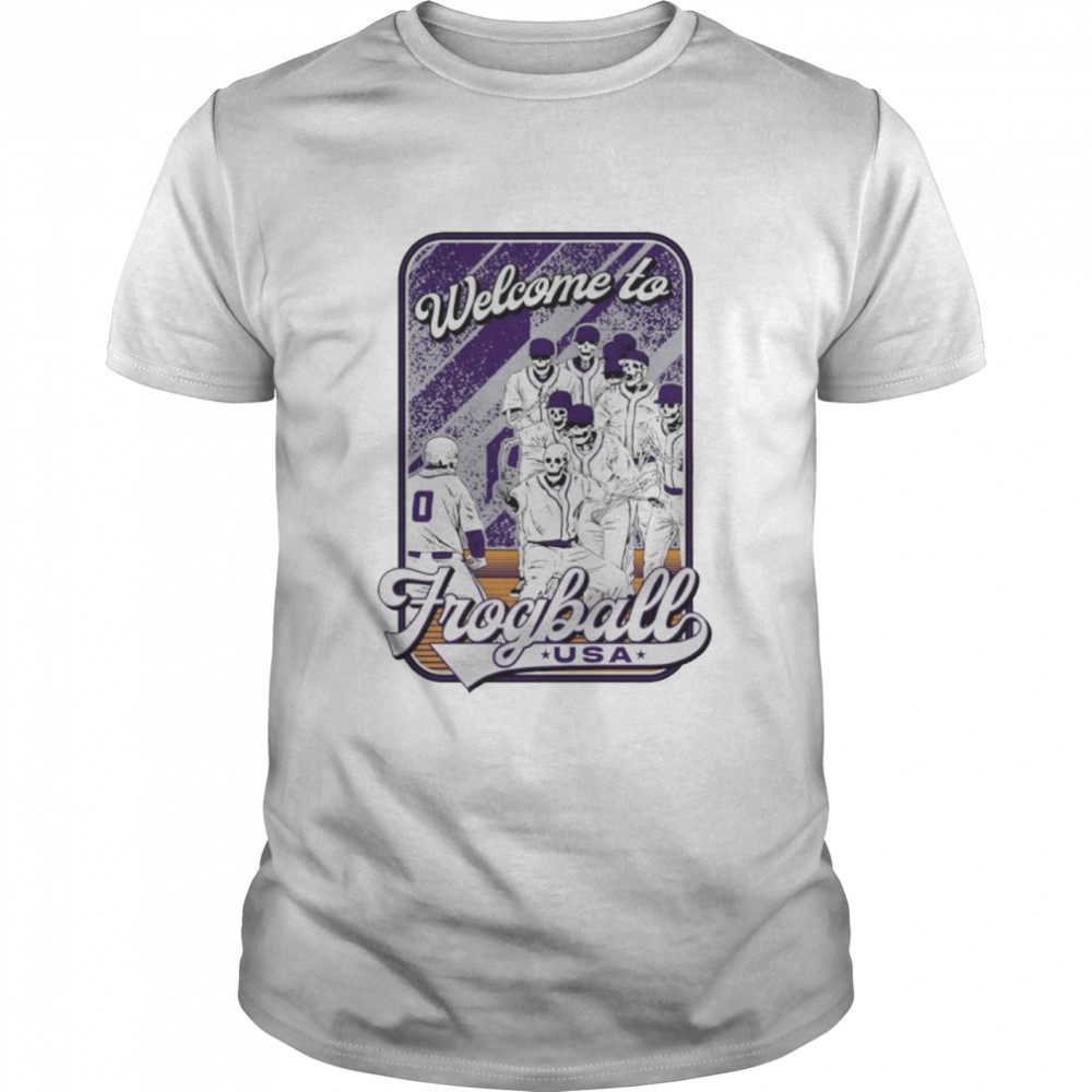 Skeleton Welcome To Frogball USA Baseball  Classic Men's T-shirt