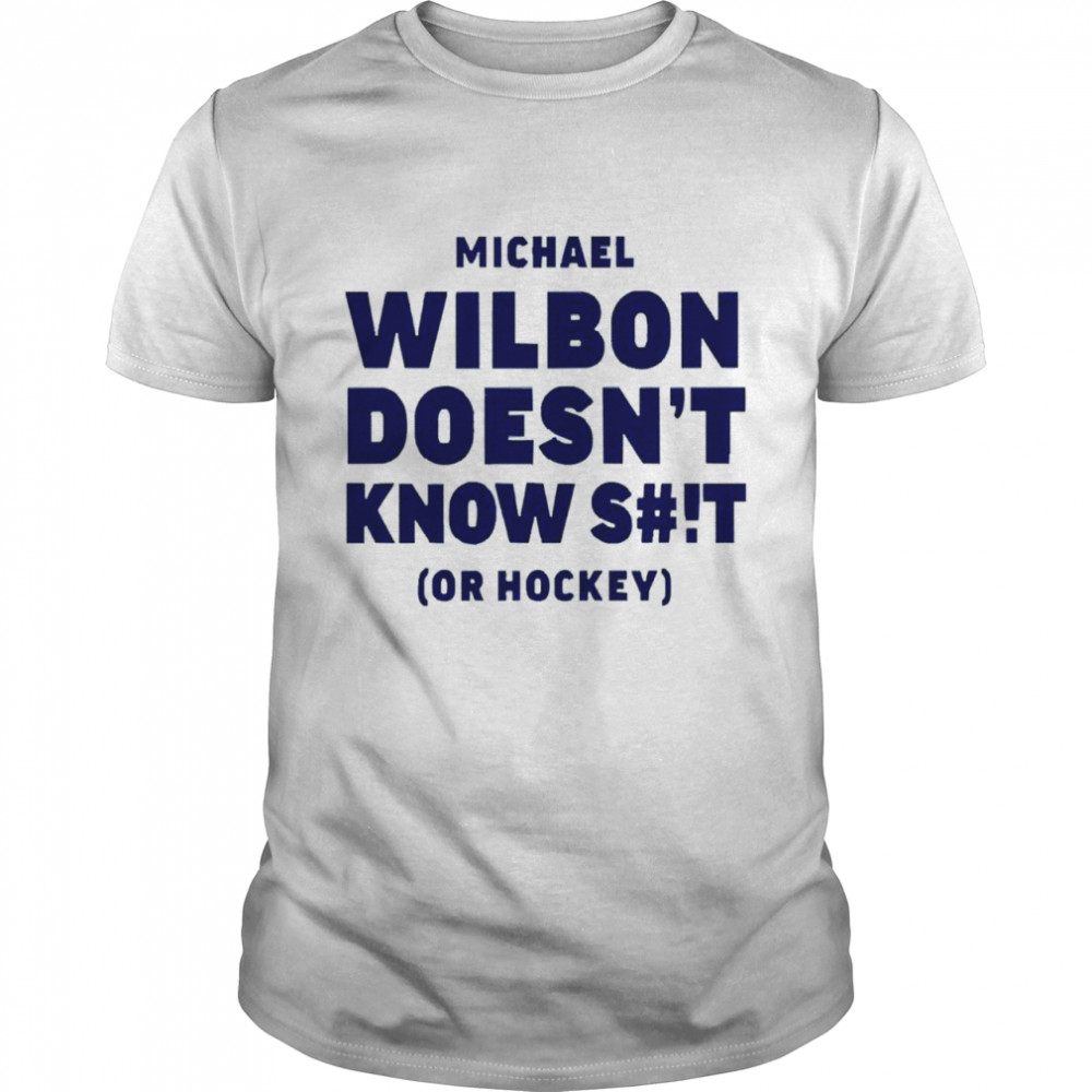 Tampa Bay Lightning Michael Wilbon Wilbon Doesn’t Know S#!T shirt