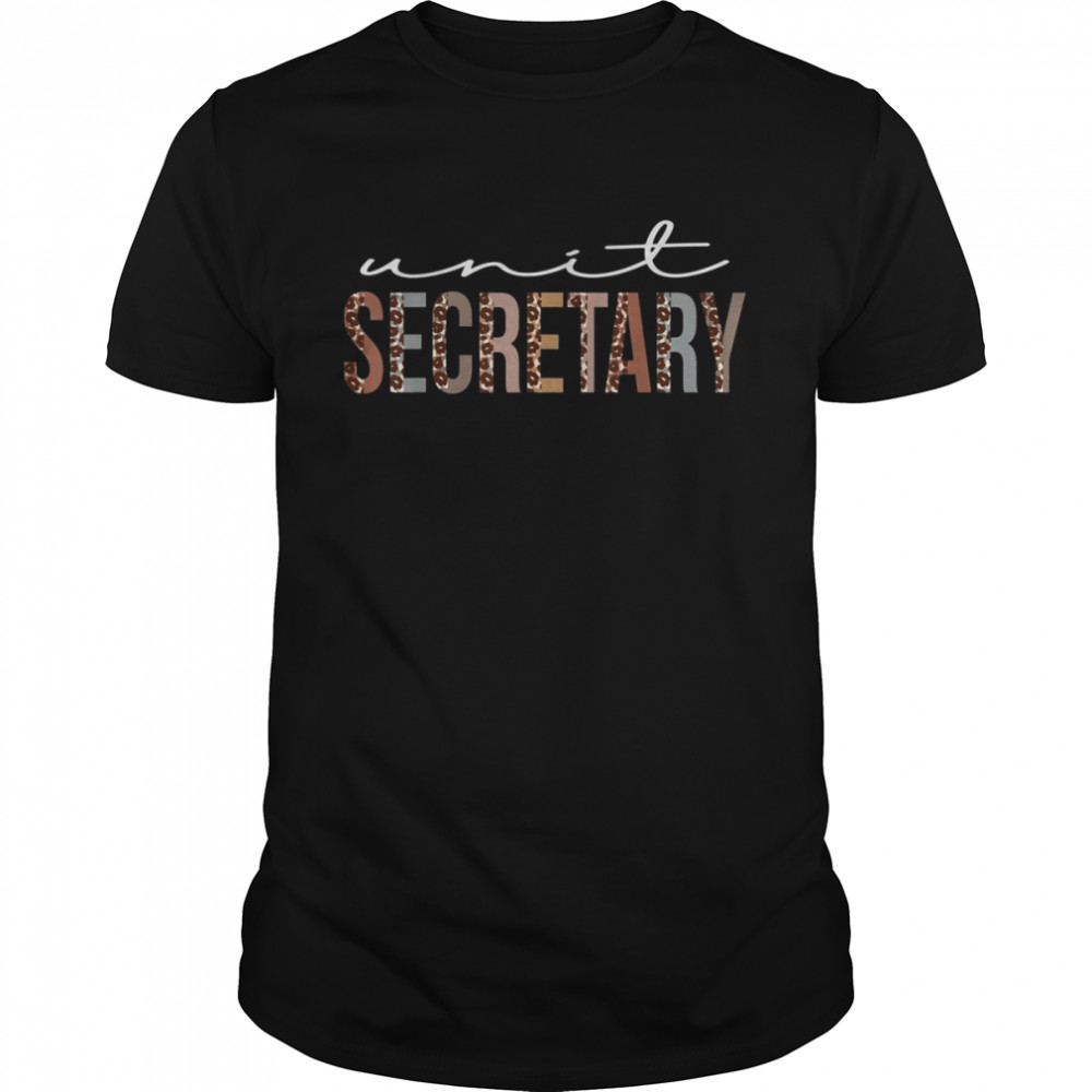 Unit Secretary Leopard Appreciation For Work Shirt