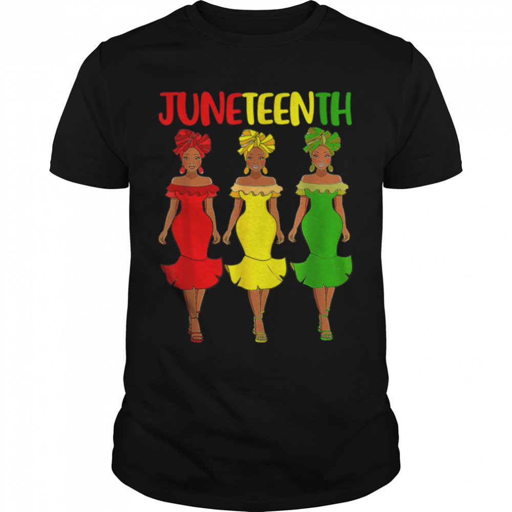 Juneteenth Ancestors Black African American Flag Pride T-Shirt B09ZTSYBXT