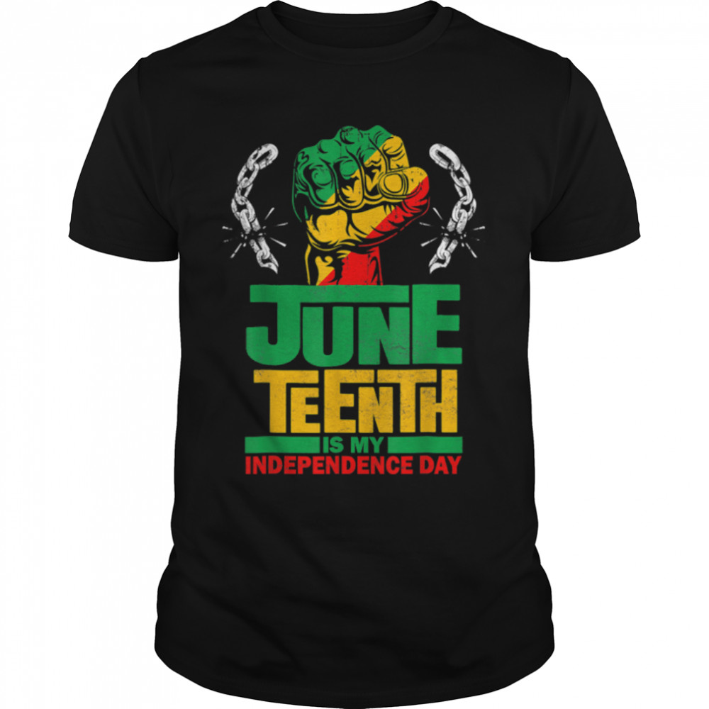 Juneteenth Is My Independence Day Black King Queen T-Shirt B09Ztyvqt1