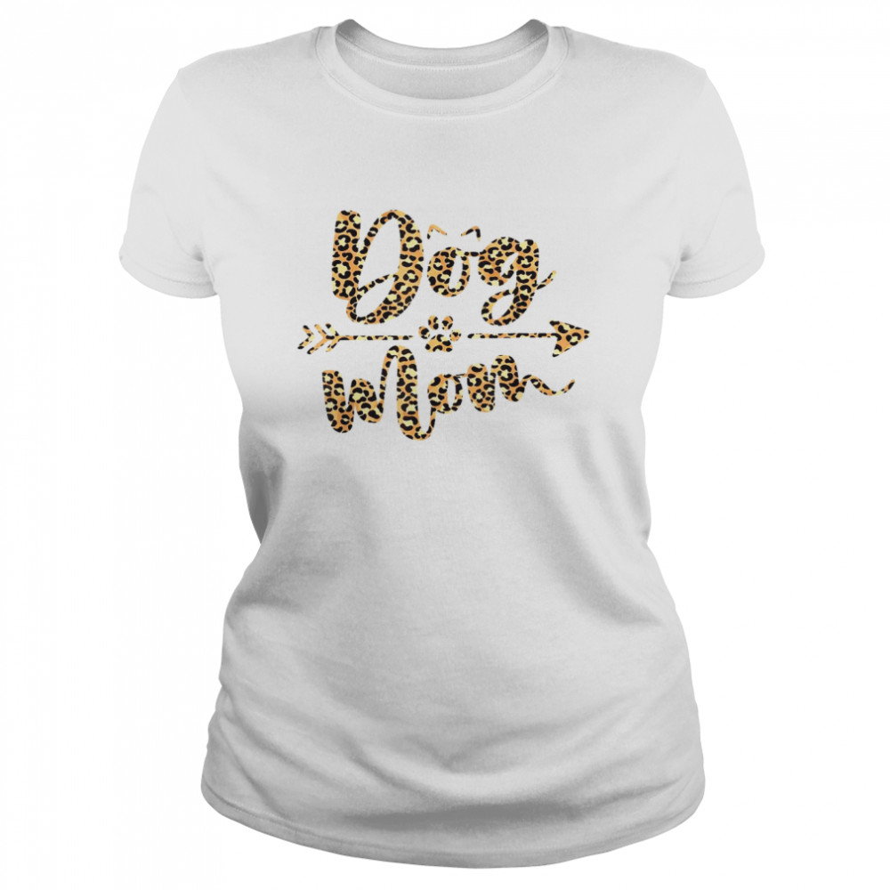 Leopard Dog Mom Dogs Mothers Day Classic Women's T-shirt