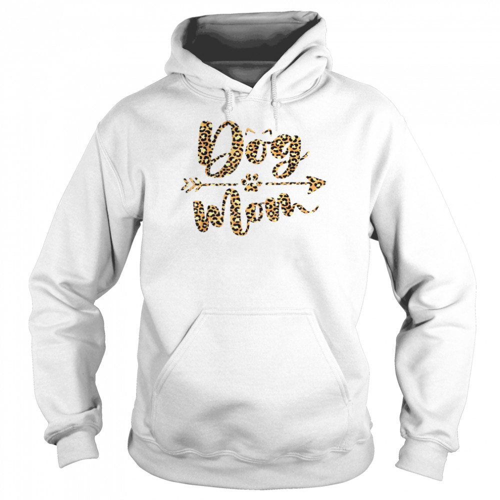 Leopard Dog Mom Dogs Mothers Day Unisex Hoodie