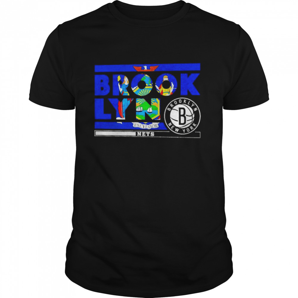 Brooklyn Nets Brooklyn Majestic Threads City and State shirt Classic Men's T-shirt