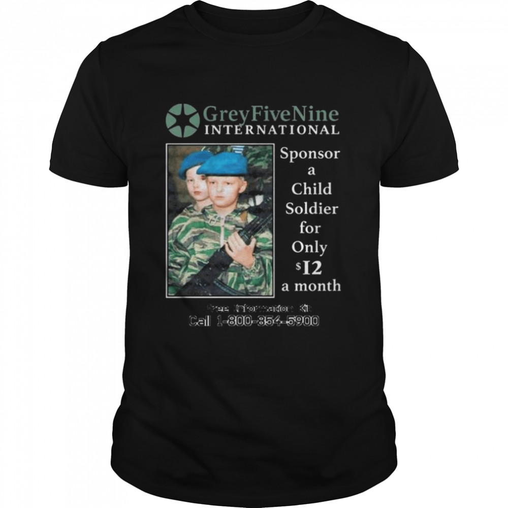 G59recordsmerchandise g59 sponsor a child soldier shirt