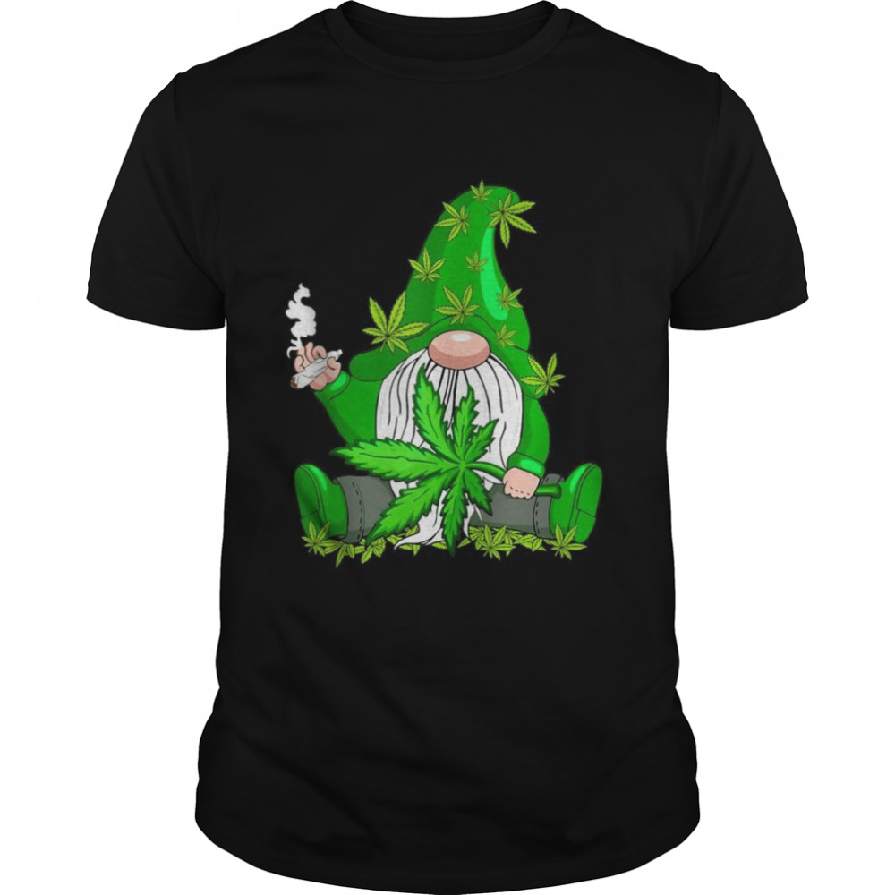 Gnome Pot Leaf 420 Marijuana Weed St Patrick’s Day Shirt