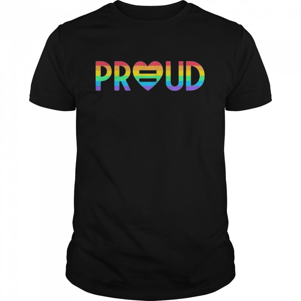 Katie barnes rainbow heart proud shirt