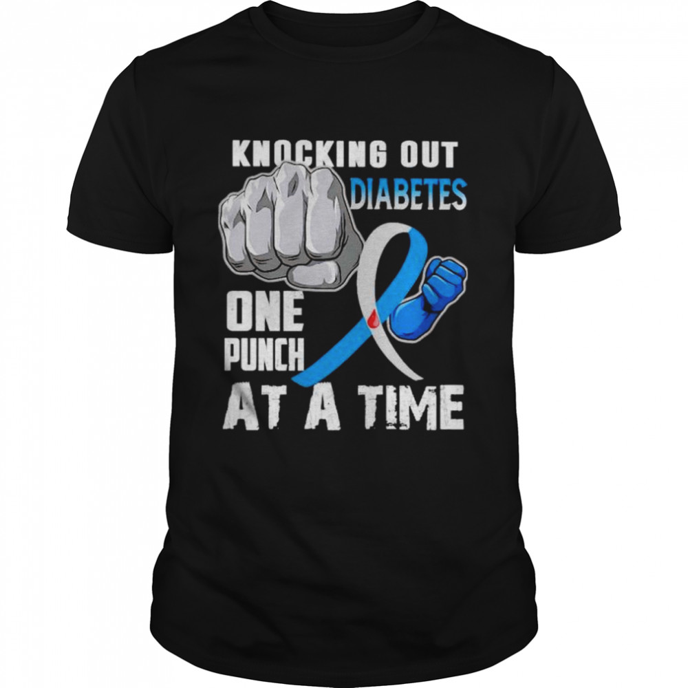 knocking out diabetes one punch at a time shirt