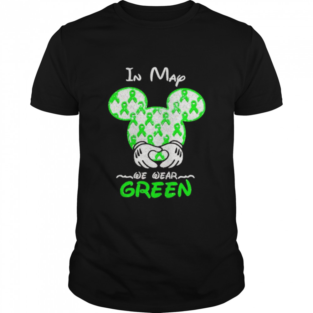 Mickey In Map We Wear Green Shirt