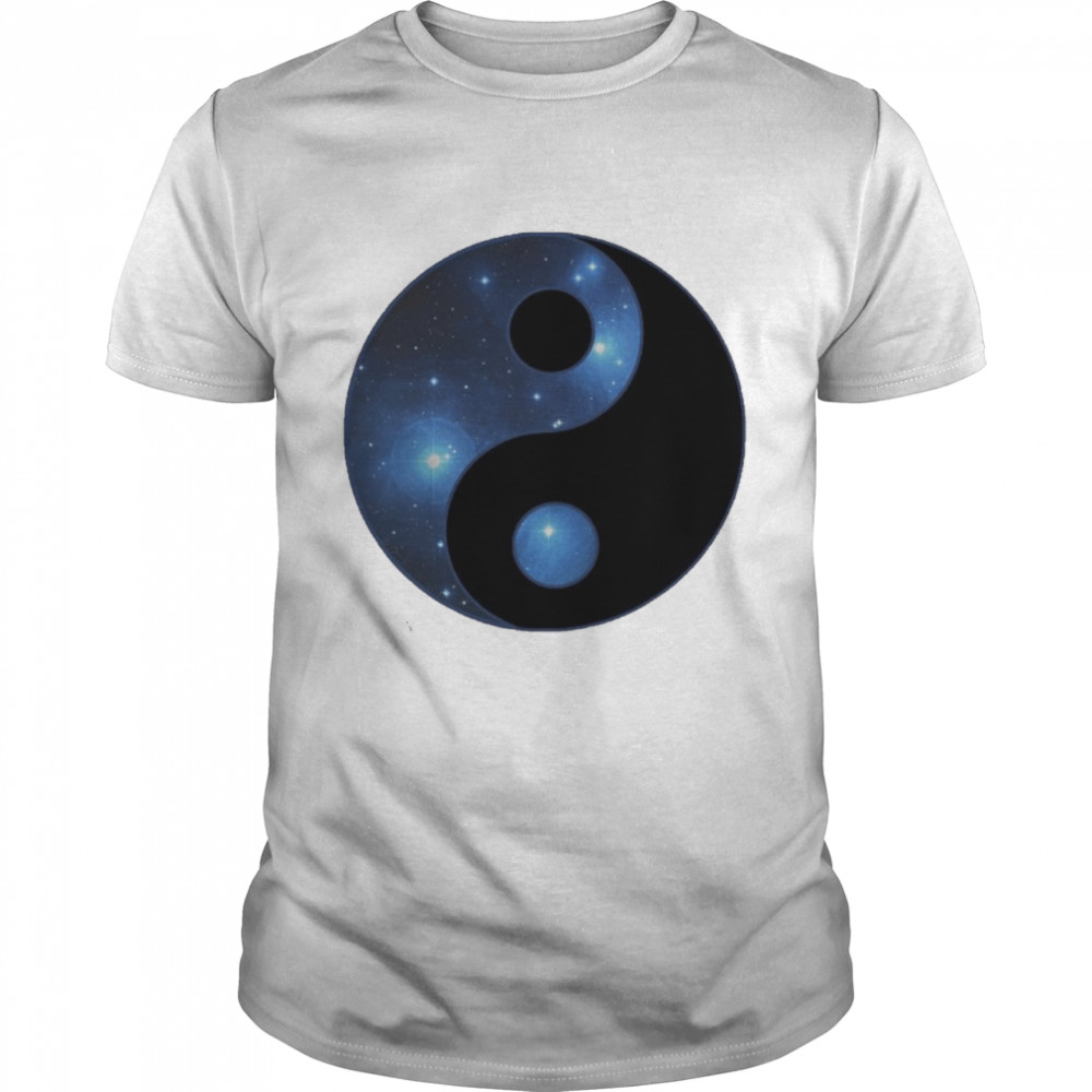 Yin Yang With Pleiades Message Of Balance Yoga  Classic Men's T-shirt