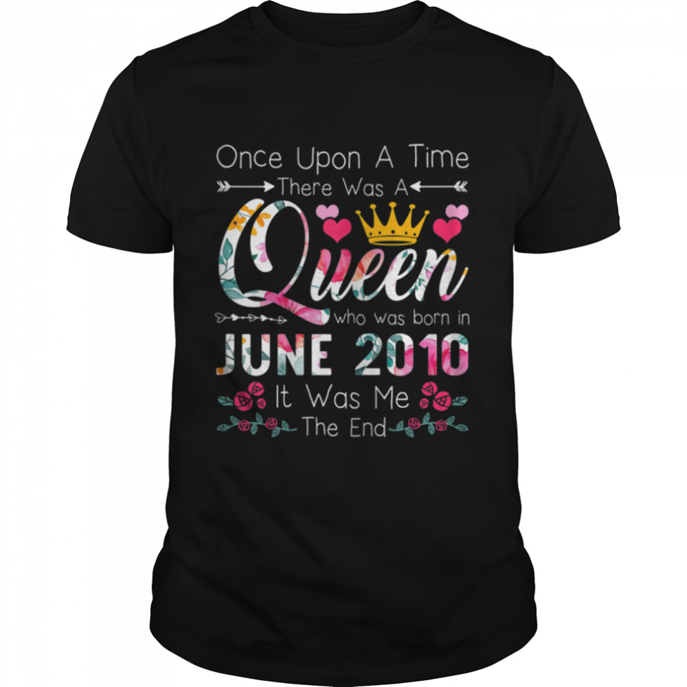 12 Years Old Girls 12th Birthday Queen June 2010 T-Shirt B0B14Z64JH