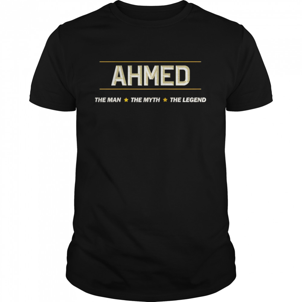 AHMED the Man the Myth the LEGEND Mythos Legende Name Raglan Shirt
