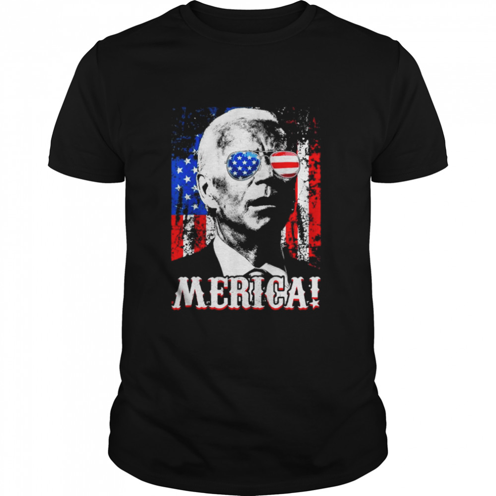 Joe Biden American Flag Merica 4th Of July Shirt