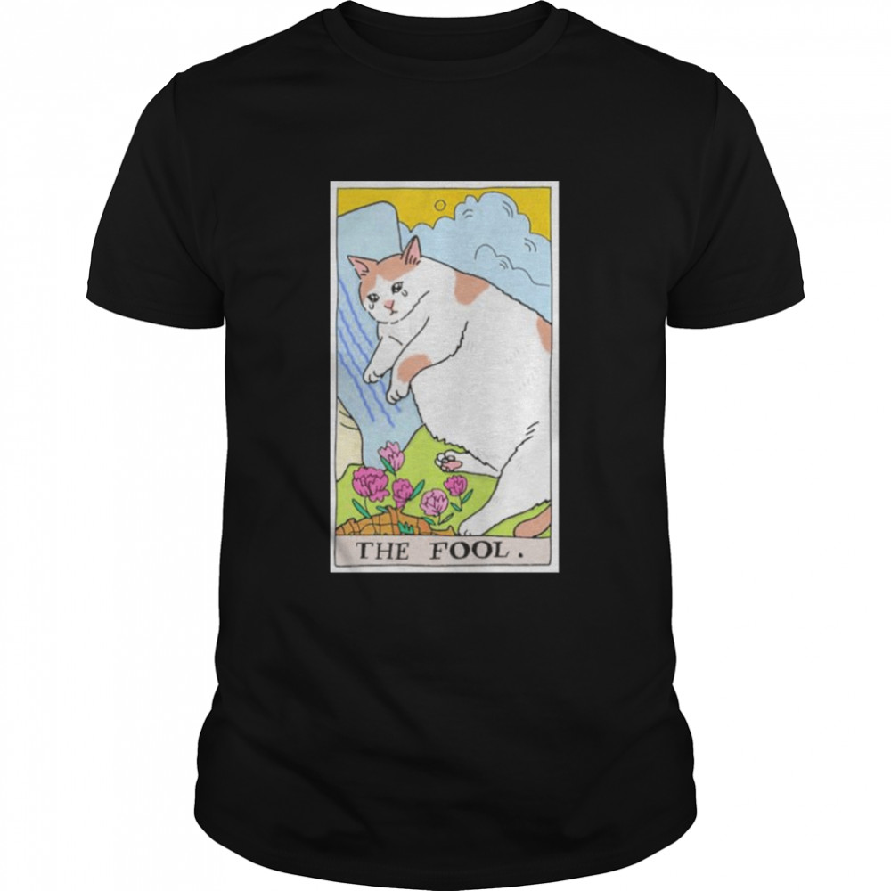 Sad cat meme the fool tarot shirt Classic Men's T-shirt
