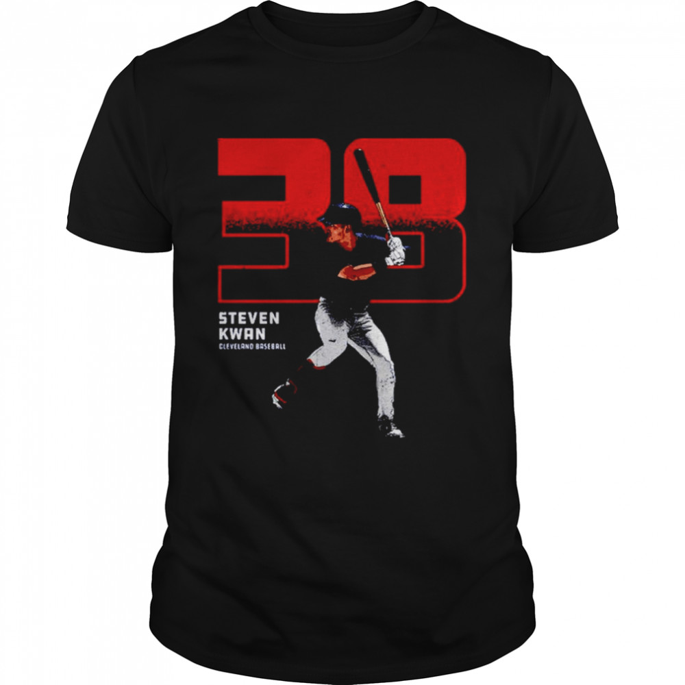 Steven Kwan Cleveland Outline Baseball Shirt