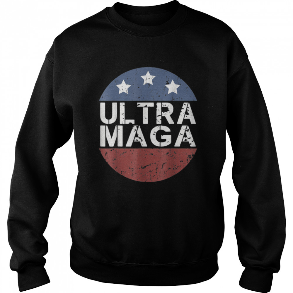Anti Joe Biden Ultra Maga American Flag US T- B0B1865GND Unisex Sweatshirt