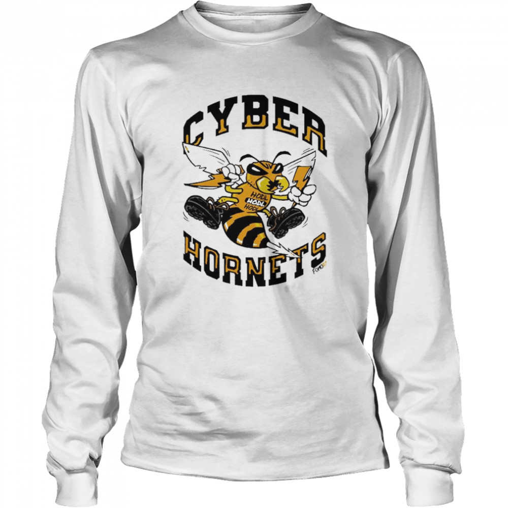 Cyber Hornets Bitcoin shirt Long Sleeved T-shirt