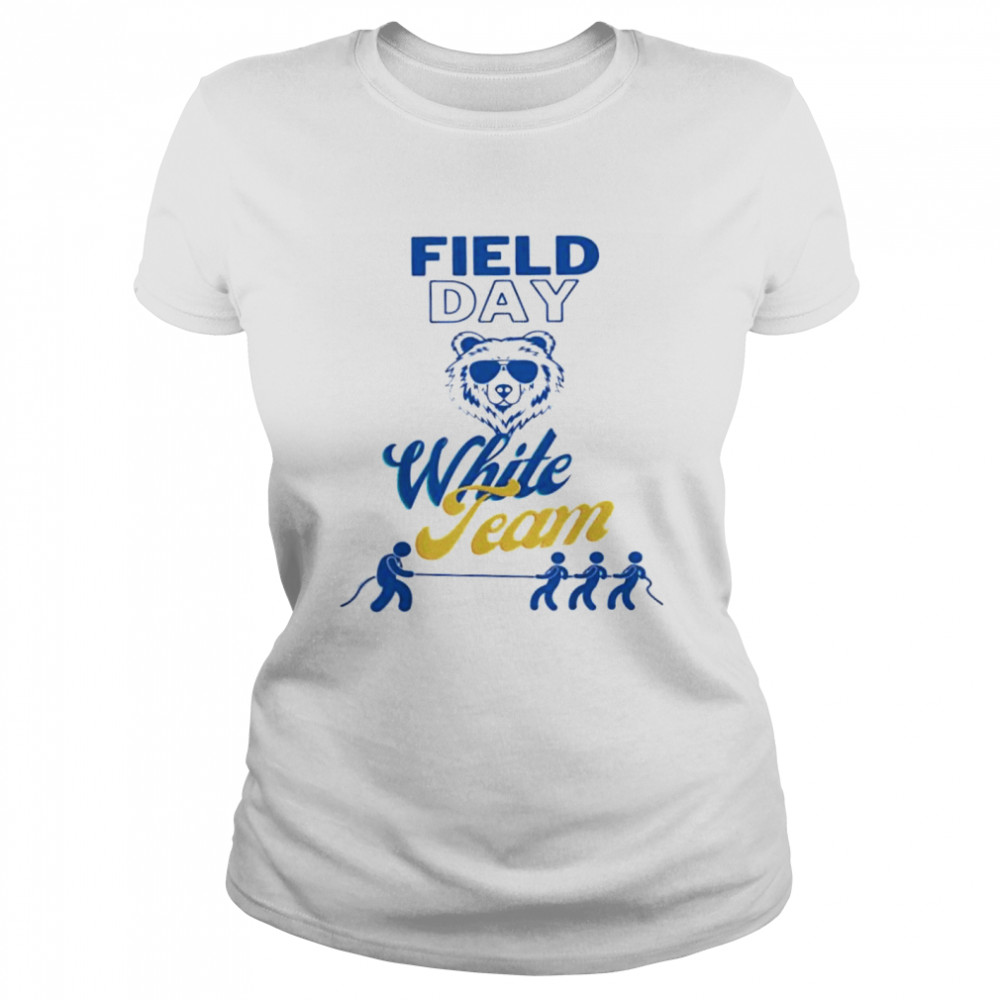 Field day white team fan gear bear mascot inspired shirt Classic Women's T-shirt