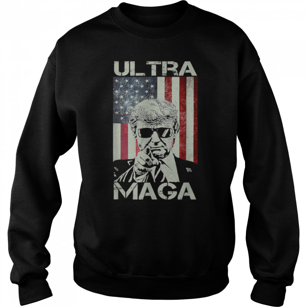 Funny Anti Joe Biden Vintage Ultra Maga T- B0B187MYXB Unisex Sweatshirt