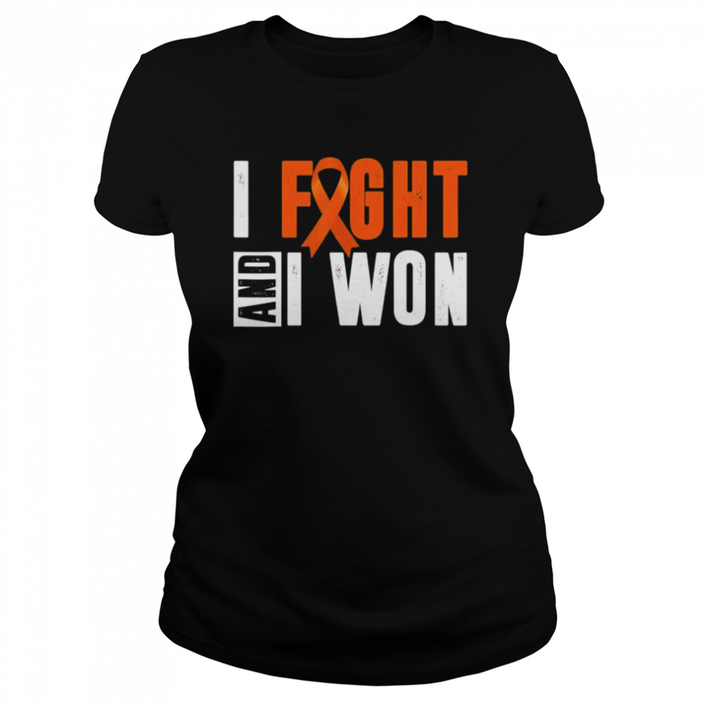 I fight and I won neurodiversity adhd awareness adhd warrior shirt Classic Women's T-shirt